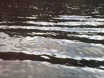 Full frame shot of frozen lake