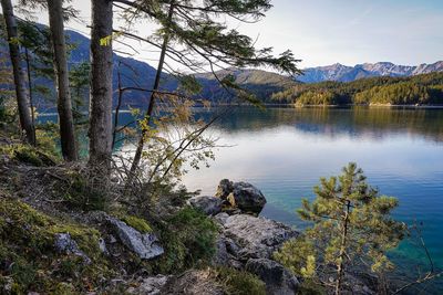 Eibsee, zugspitze, garmisch partenkirchen