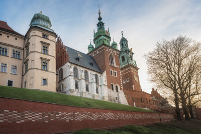 Low angle view of historic building against sky