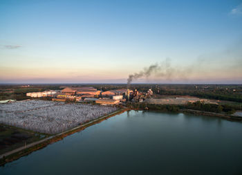 Scenic view of river against sky