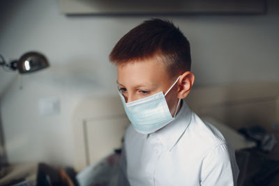 Portrait of boy looking at camera