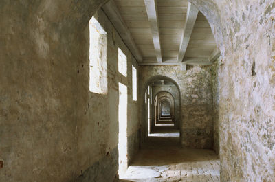 Corridor of old building