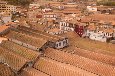 High angle view of townscape