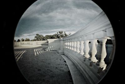 Built structure against cloudy sky