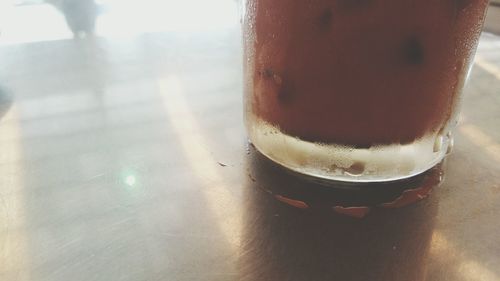 Close-up of drink on table