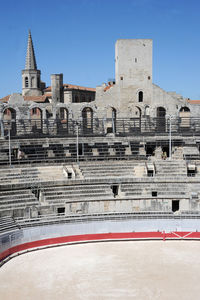 View of historical building against clear sky