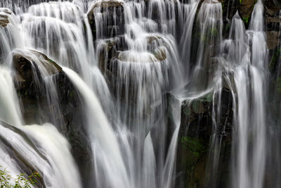 Scenic view of waterfall