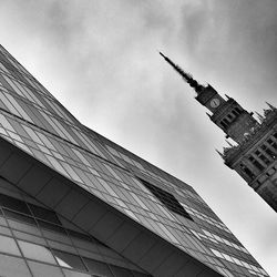 Low angle view of buildings against sky