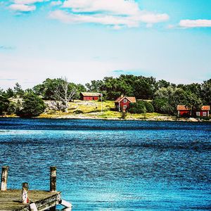 Scenic view of sea against sky