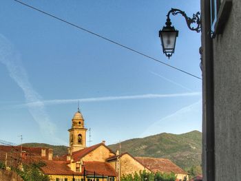 Built structures against the sky