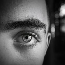 Close-up portrait of human eye