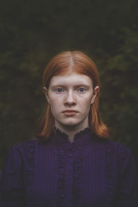 Close-up portrait of young woman