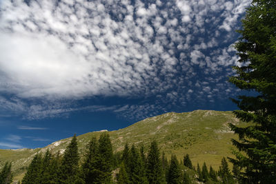 Low angle view of mountain against sky