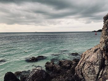 Scenic view of sea against sky