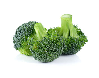 Close-up of vegetables against white background