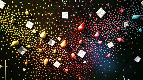 Close-up of multi colored lights