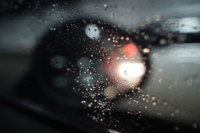 Raindrops on glass window