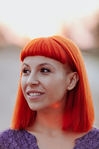 Portrait of a smiling young woman