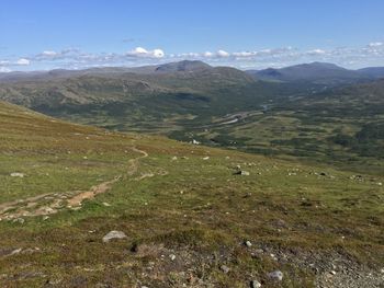 Scenic view of landscape against sky