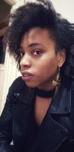 Close-up portrait of cute girl