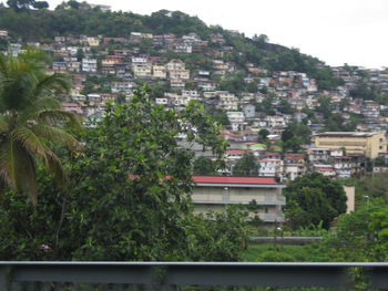 High angle view of townscape