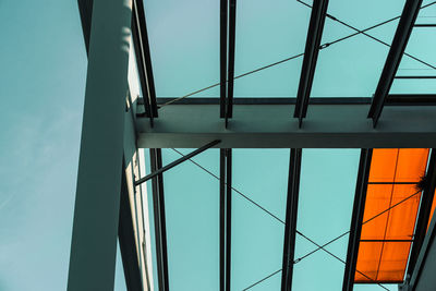 Low angle view of bridge against sky