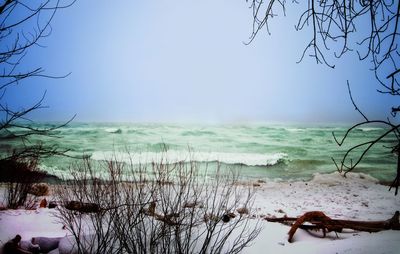 Scenic view of sea against sky