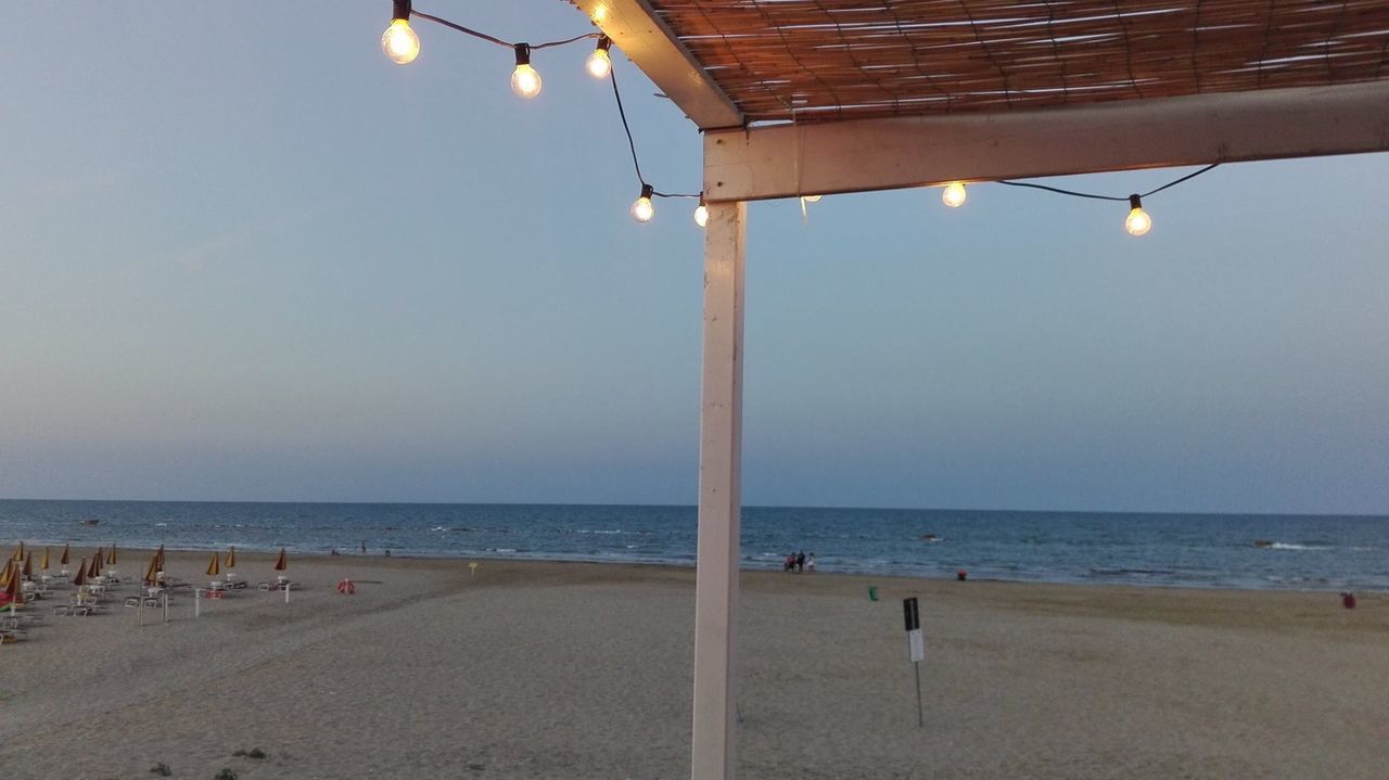 SCENIC VIEW OF BEACH AGAINST CLEAR SKY