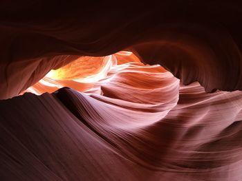 Low angle view of rock formations