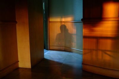 Interior of illuminated room