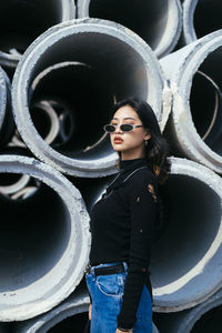 Full length of woman standing outdoors