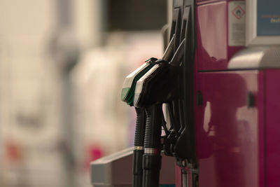 Close-up of fuel pump