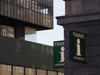 Close-up of road sign