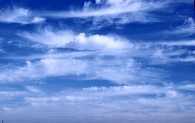 Low angle view of clouds in sky