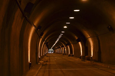 Illuminated tunnel