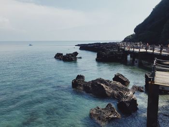 Scenic view of sea against sky