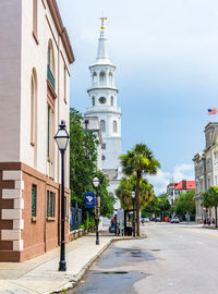 A scenic street in charleston, south carolina.