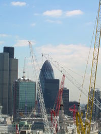 Low angle view of construction site