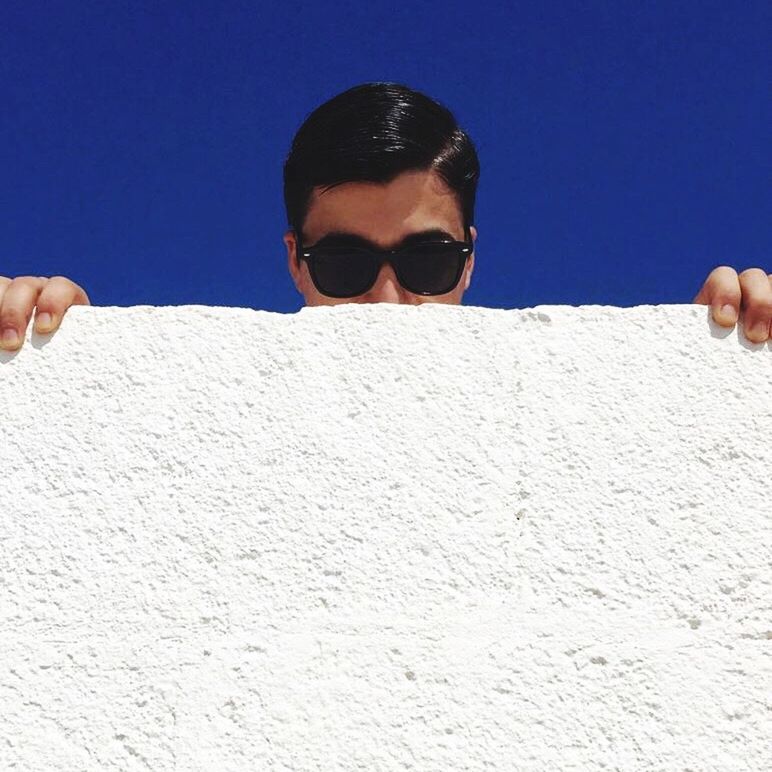 sunglasses, headshot, front view, portrait, one person, men, people, adult, adults only, sky, outdoors, day, one man only