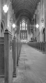 Interior of empty corridor