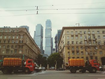 View of city street