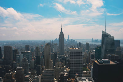 Skyscrapers in a city