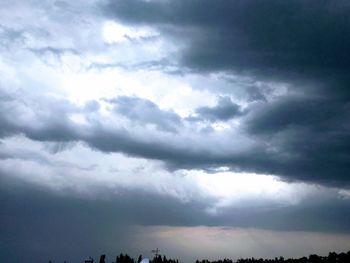 Low angle view of clouds in sky