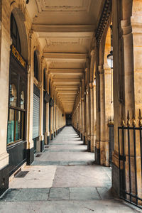 View of corridor of building