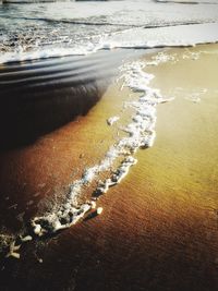 View of waves on beach