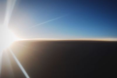 Low angle view of sky at sunset