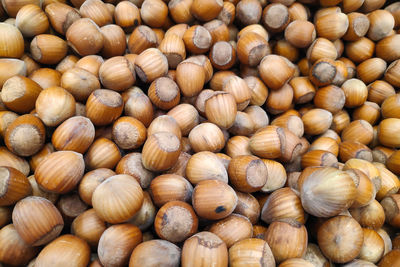 Full frame shot of onions for sale at market