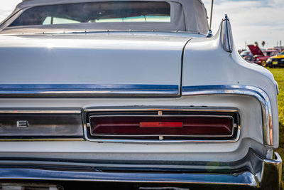 Close-up of vintage car