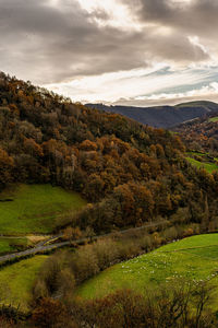 Scenic view of landscape against sky