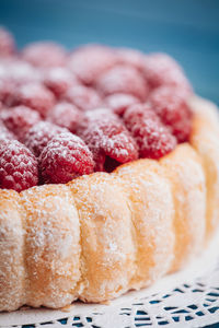 Close-up of dessert in plate